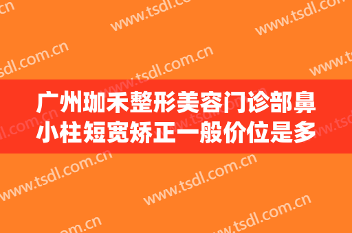 广州珈禾整形美容门诊部鼻小柱短宽矫正一般价位是多少?贵不贵?(广州珈禾整形如何)