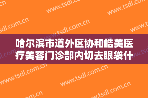 哈尔滨市道外区协和皓美医疗美容门诊部内切去眼袋什么价格?靠谱吗?