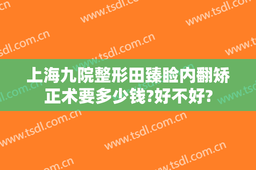 上海九院整形田臻睑内翻矫正术要多少钱?好不好?