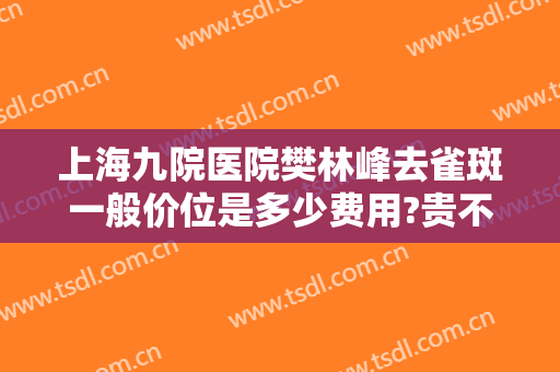 上海九院医院樊林峰去雀斑一般价位是多少费用?贵不贵?