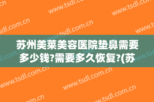 苏州美莱美容医院垫鼻需要多少钱?需要多久恢复?(苏州隆鼻费用大概多少钱)