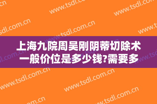上海九院周吴刚阴蒂切除术一般价位是多少钱?需要多久恢复?