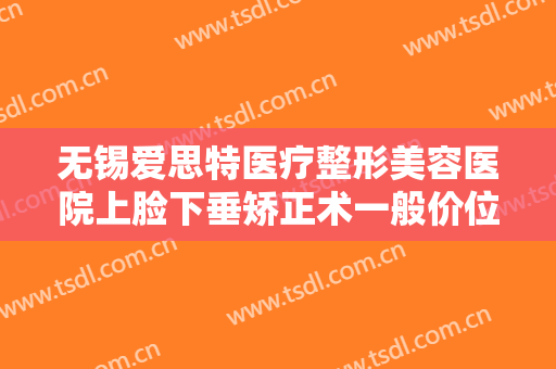 无锡爱思特医疗整形美容医院上脸下垂矫正术一般价位是多少钱?好不好?