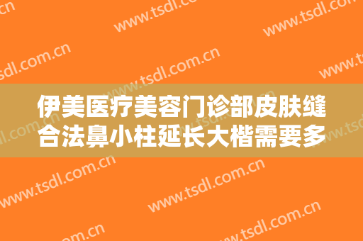 伊美医疗美容门诊部皮肤缝合法鼻小柱延长大楷需要多少钱?可靠吗?