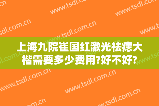 上海九院崔国红激光祛痣大楷需要多少费用?好不好?