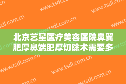 北京艺星医疗美容医院鼻翼肥厚鼻端肥厚切除术需要多少费用?可靠吗?