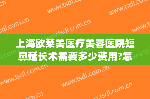 上海欧莱美医疗美容医院短鼻延长术需要多少费用?怎么样?(哪家医院做鼻延长术效果好)