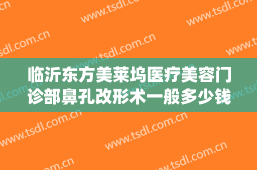 临沂东方美莱坞医疗美容门诊部鼻孔改形术一般多少钱?怎么样?(临沂鼻子整容手术)