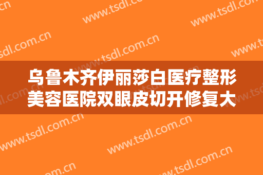 乌鲁木齐伊丽莎白医疗整形美容医院双眼皮切开修复大楷需要多少钱?好不好?