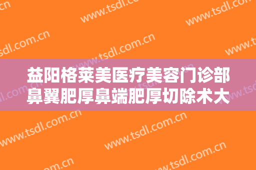 益阳格莱美医疗美容门诊部鼻翼肥厚鼻端肥厚切除术大楷需要多少钱?效果怎么样?