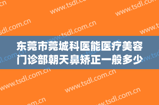 东莞市莞城科医能医疗美容门诊部朝天鼻矫正一般多少钱?可靠吗?(东莞东城整形医院哪里好)