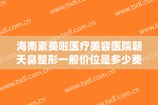 海南素美啦医疗美容医院朝天鼻整形一般价位是多少费用?可靠吗?(海南医美整形招聘)