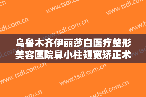 乌鲁木齐伊丽莎白医疗整形美容医院鼻小柱短宽矫正术价格多少钱?多长时间恢复?