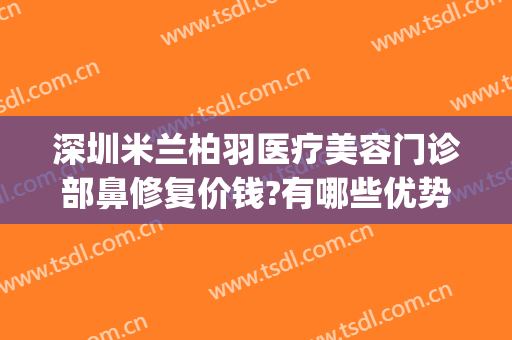 深圳米兰柏羽医疗美容门诊部鼻修复价钱?有哪些优势?(北京鸿途智路企业管理中心)