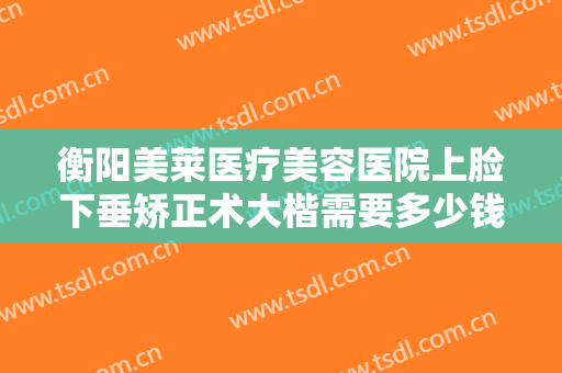 衡阳美莱医疗美容医院上脸下垂矫正术大楷需要多少钱?需要多久恢复?