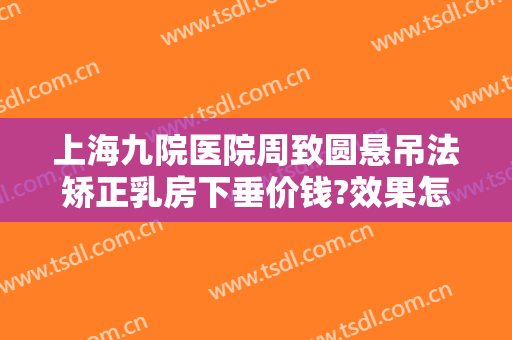 上海九院医院周致圆悬吊法矫正乳房下垂价钱?效果怎么样?