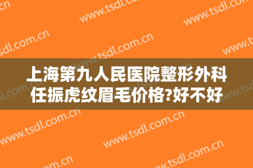 上海第九人民医院整形外科任振虎纹眉毛价格?好不好?