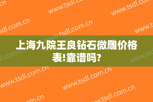 上海九院王良钻石微雕价格表!靠谱吗?