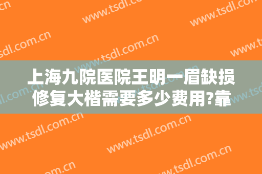 上海九院医院王明一眉缺损修复大楷需要多少费用?靠谱吗?