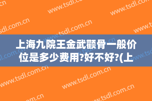 上海九院王金武颧骨一般价位是多少费用?好不好?(上海九院颧骨整形手术)