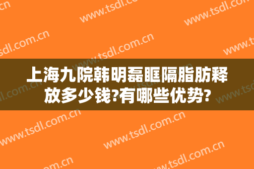 上海九院韩明磊眶隔脂肪释放多少钱?有哪些优势?