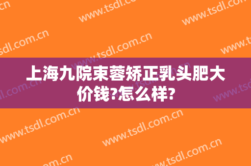 上海九院束蓉矫正乳头肥大价钱?怎么样?