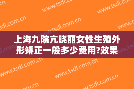 上海九院亢晓丽女性生殖外形矫正一般多少费用?效果怎么样?