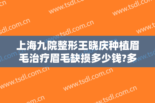 上海九院整形王晓庆种植眉毛治疗眉毛缺损多少钱?多长时间恢复?
