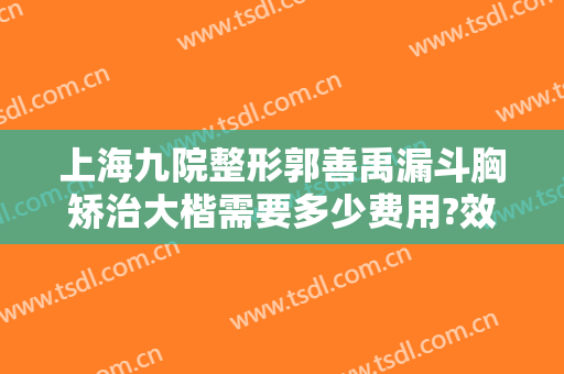 上海九院整形郭善禹漏斗胸矫治大楷需要多少费用?效果怎么样?