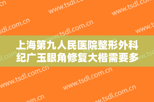 上海第九人民医院整形外科纪广玉眼角修复大楷需要多少费用?贵不贵?