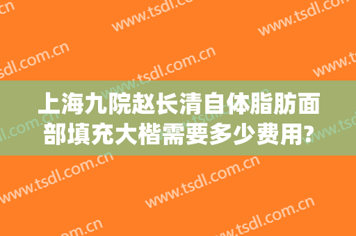 上海九院赵长清自体脂肪面部填充大楷需要多少费用?效果怎么样?(上海九院脂肪填充全脸多少钱)