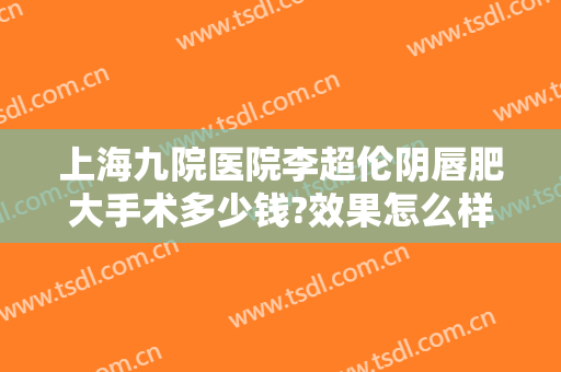 上海九院医院李超伦阴唇肥大手术多少钱?效果怎么样?