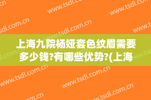 上海九院杨娅套色纹眉需要多少钱?有哪些优势?(上海九院纹眉毛价目表)