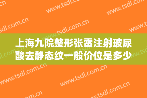 上海九院整形张雷注射玻尿酸去静态纹一般价位是多少?可靠吗?(上海九院打玻尿酸价格)