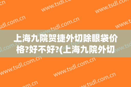 上海九院贺捷外切除眼袋价格?好不好?(上海九院外切袪眼袋什么价格)