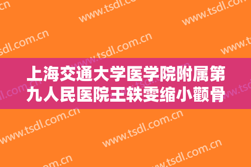上海交通大学医学院附属第九人民医院王轶雯缩小颧骨大楷需要多少费用?怎么样?
