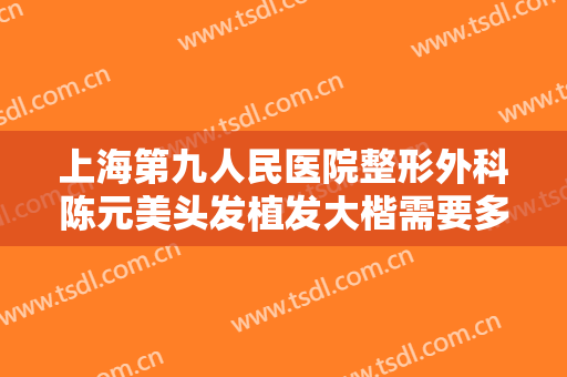 上海第九人民医院整形外科陈元美头发植发大楷需要多少钱?效果怎么样?