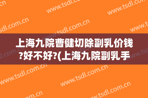 上海九院曹健切除副乳价钱?好不好?(上海九院副乳手术费用)