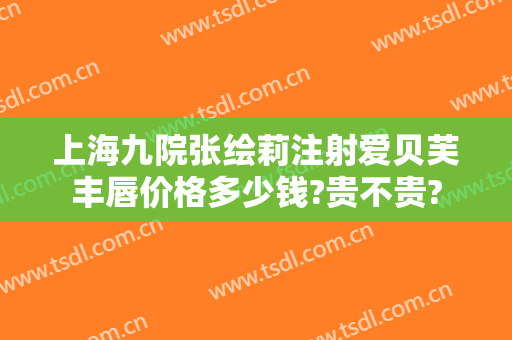 上海九院张绘莉注射爱贝芙丰唇价格多少钱?贵不贵?