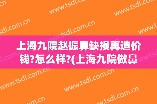 上海九院赵振鼻缺损再造价钱?怎么样?(上海九院做鼻子修复多少钱)