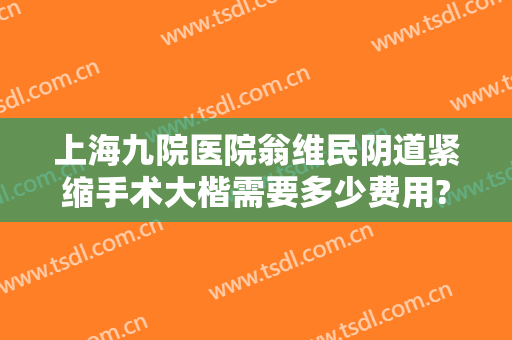 上海九院医院翁维民阴道紧缩手术大楷需要多少费用?靠谱吗?