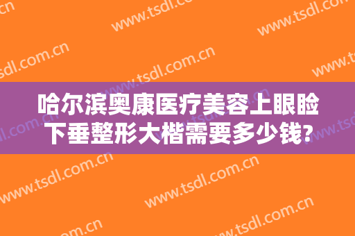 哈尔滨奥康医疗美容上眼睑下垂整形大楷需要多少钱?贵不贵?