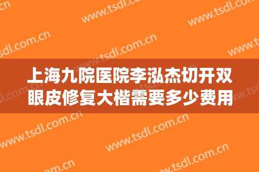 上海九院医院李泓杰切开双眼皮修复大楷需要多少费用?靠谱吗?(上海九院李瑾做双眼皮怎么样)