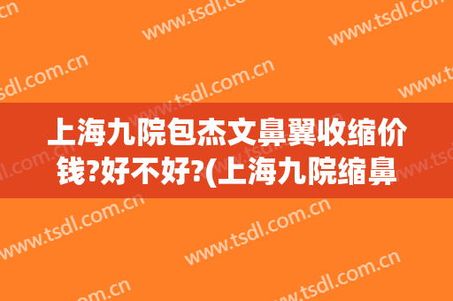 上海九院包杰文鼻翼收缩价钱?好不好?(上海九院缩鼻翼手术)