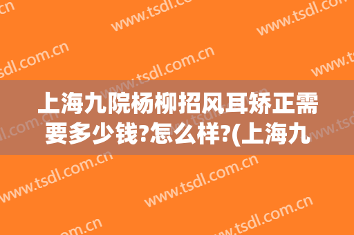 上海九院杨柳招风耳矫正需要多少钱?怎么样?(上海九院招风耳整形有谁做过)