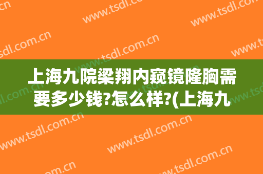 上海九院梁翔内窥镜隆胸需要多少钱?怎么样?(上海九院的隆胸手术医生)