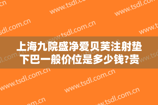 上海九院盛净爱贝芙注射垫下巴一般价位是多少钱?贵不贵?