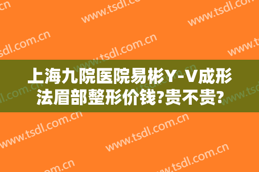 上海九院医院易彬Y-V成形法眉部整形价钱?贵不贵?