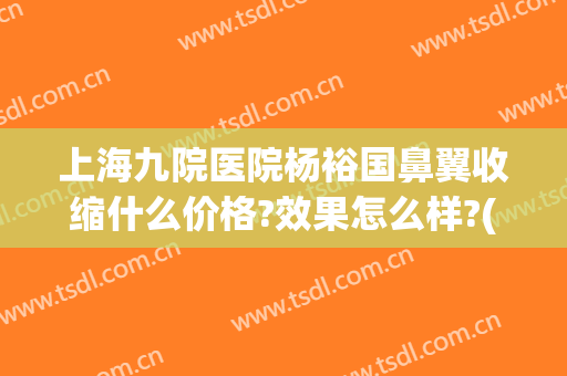 上海九院医院杨裕国鼻翼收缩什么价格?效果怎么样?(上海九院鼻头鼻翼缩小手术多少钱)