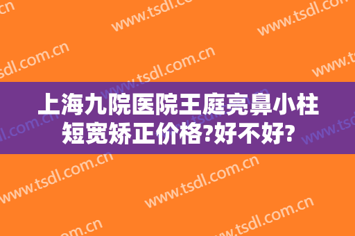 上海九院医院王庭亮鼻小柱短宽矫正价格?好不好?
